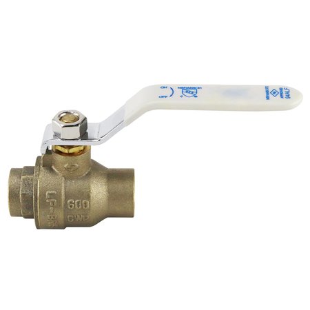 1/4 in. Lead Free Brass SWT x SWT Ball Valve -  TMG, 94ALF20301TMG